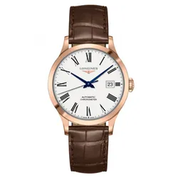 Đồng Hồ Nam Longines Record L2.820.8.11.2 Màu Nâu Trắng