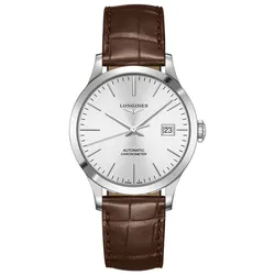 Đồng Hồ Nam Longines Record Watch L2.820.4.72.2 Màu Nâu Bạc