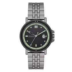 Đồng Hồ Nam Skagen Signatur Sport Three-Hand Date Charcoal Stainless Steel Bracelet Watch SKW6922 Màu Xám Đen