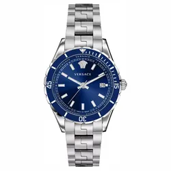 Đồng Hồ Nam Versace VE3A00922 Hellenyium Blue Silver Stainless Steel Màu Xanh Bạc