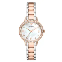 Đồng Hồ Nữ Emporio Armani Cleo AR11499 Màu Bạc Vàng Hồng