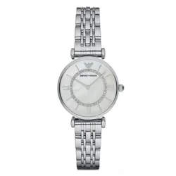 Đồng Hồ Nữ Emporio Armani Gianni T-Bar AR1908 Màu Bạc