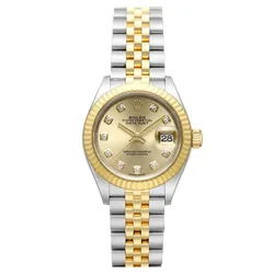Đồng Hồ Nữ Rolex Datejust 28mm 279173G Yellow Gold Dial Champange Màu Bạc Vàng