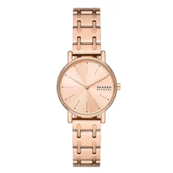Đồng Hồ Nữ Skagen Signatur Lille Two-Hand Rose Gold Stainless Steel Bracelet Watch SKW3125 Màu Vàng Hồng