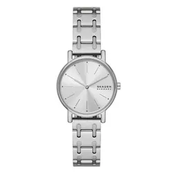 Đồng Hồ Nữ Skagen Signatur Lille Two-Hand Silver Stainless Steel Bracelet Watch SKW3123 Màu Bạc
