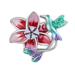 Hạt Vòng Charm Nữ Lili Jewelry Đính Đá CZ Daniela LILI_087087 Màu Đỏ Phối Xanh
