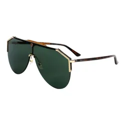 Kính Mát Gucci Sunglasses Green Shield Gold GG0584S 002 Màu Xanh Green