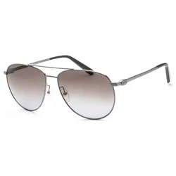 Kính Mát Nam Salvatore Ferragamo Men 60mm Shiny Ruthenium Sunglasses SF157S-069 Màu Nâu Bạc