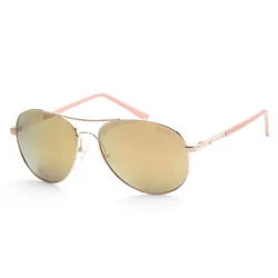 Kính Mát Nữ Guess 60mm Shiny Rose Gold Sunglasses GF0295-28U Màu Vàng Hồng