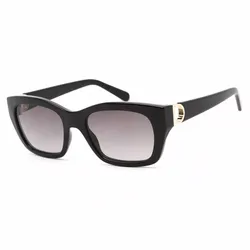 Kính Mát Nữ Salvatore Ferragamo Grey Square Ladies Sunglasses SF1012S 001 53 Màu Đen