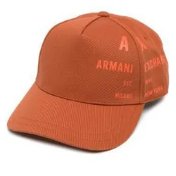 Mũ Armani Exchange Baseball Hat With Logo Print Màu Cam