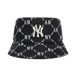 Mũ MLB Bucket Hat Monogram New York Yankees 3AHTM032N-50BKS Màu Đen Size 57