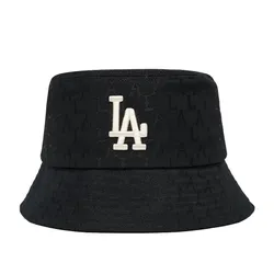 Mũ MLB Monogram Classic Jacquard Bucket Hat LA Dodger 3AHTH301N-07BKS Màu Đen