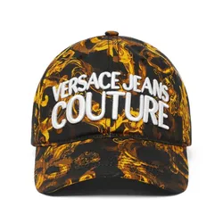Mũ Nam Versace Jeans Couture Watercolor Couture Baseball Cap Màu Đen Vàng