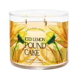 Nến Thơm Bath & Body Works Iced Lemon Pound Cake 3-Wick Candle 411g