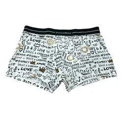 Quần Lót Nam Dolce & Gabbana D&G Họa Tiết N3A30J FS7ZB Màu Trắng Họa Tiết Size 4
