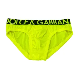 Quần Lót Nam Dolce & Gabbana D&G M3B91 HU7IR Màu Vàng Chanh Đen Size 4