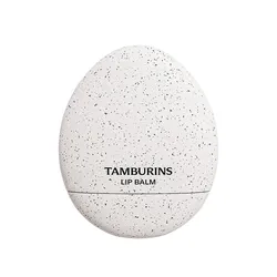 Son Dưỡng Môi Tamburins Egg Lip Balm Milk Tea Vỏ Màu Trắng 5g