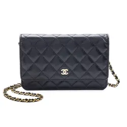 Túi Đeo Chéo Nữ Chanel Caviar Quilted Wallet On Chain Woc Black Màu Đen