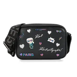 Túi Đeo Chéo Nữ Karl Lagerfeld Paris Maybelle Crossbody Bag Màu Đen