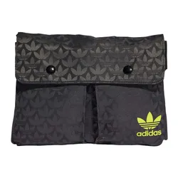 Túi Đeo Hông Nữ Adidas Mini Monogram Ba Lá Jacquard II3415 Màu Đen