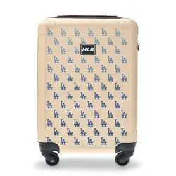 Vali MLB Classic Monogram LA Dodger 3AHH0014N-07CRS Màu Trắng Kem Size 22
