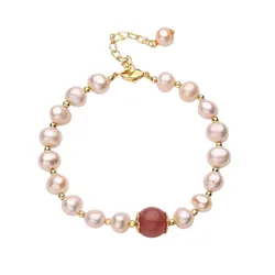 Vòng Đeo Tay Nữ Kya Jewel Pink Delight PB4 Màu Vàng