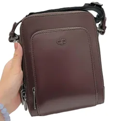 Túi Đeo Chéo Nam Pedro Icon Leather Sling Bag PM2-26320214_DK.BRW Dark Brown Màu Nâu Đậm
