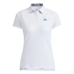 Áo Polo Nữ Adidas Short Sleeved Shirt With Warding Pattern Hood HA0224 Màu Trắng Size S