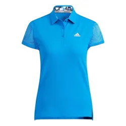 Áo Polo Nữ Adidas Short Sleeved Shirt With Warding Pattern Hood HA0226 Màu Xanh Blue Size S