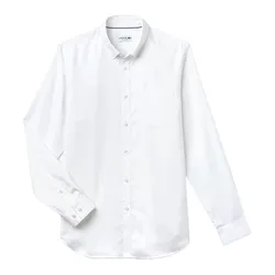 Áo Sơ Mi Nam Lacoste Regular Fit Cotton Mini Piqué Shirt CH9623 800 Màu Trắng Size 38