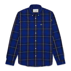 Áo Sơ Mi Nam Lacoste Slim Fit Shirt CH5238 PUV Màu Xanh Dương Size 40