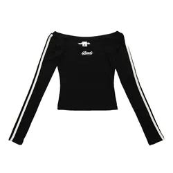 Áo Thun Dài Tay Nữ Badblood Barbara Off The Shoulder Top Màu Đen Size S
