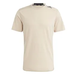 Áo Thun Nam Adidas Designed For Training Workout Tee T-Shirt IL1444 Màu Be Size S