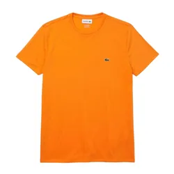 Áo Thun Nam Lacoste Men's Crew Neck Pima Cotton Jersey T-Shirt TH6709 DRA Màu Cam Size 2
