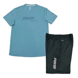 Bộ Quần Áo Cộc Tay Nam Puma Poly PMKTSL22 Màu Xanh Đen Size S