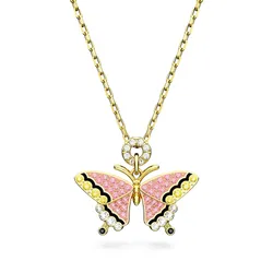 Dây Chuyền Nữ Swarovski Idyllia Pendant Butterfly, Multicolored, Gold-tone Plated 5658857 Màu Vàng Hồng