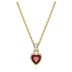 Dây Chuyền Nữ Swarovski Stilla Pendant Heart, Red, Gold-Tone Plated 5648750 Màu Vàng Gold/Đỏ
