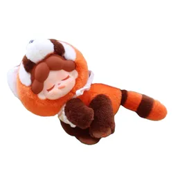 Móc Khóa Dodo Sugar Wendy Zoo School Red Panda Màu Nâu Cam