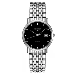 Đồng Hồ Nam Longines Elegant L4.809.4.57.6 Màu Bạc Đen