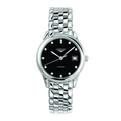 Đồng Hồ Nam Longines Flagship Diamond Watch L4.774.4.57.6 Màu Bạc/Đen