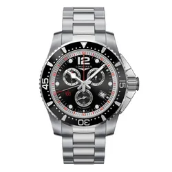 Đồng Hồ Nam Longines L3.843.4.56.6 Màu Bạc Đen
