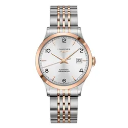 Đồng Hồ Nam Longines Record Watch L2.820.5.76.7 Màu Vàng Hồng/Bạc
