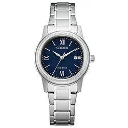 Đồng Hồ Nữ Citizen Blue Dial Stainless Steel Ladies Watch FE1220-89L Màu Bạc Xanh