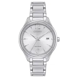 Đồng Hồ Nữ Citizen Chandler Eco Drive FE6100-59A Màu Bạc