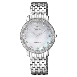 Đồng Hồ Nữ Citizen Eco-Drive Mother Of Pearl Ladies Watch EX1480-82D Màu Bạc