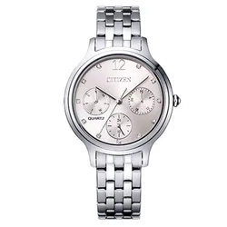 Đồng Hồ Nữ Citizen Quartz Women Watch ED8180-52X Màu Bạc Hồng