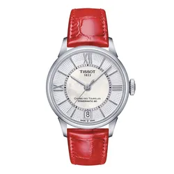 Đồng Hồ Nữ Tissot Chemin Des Tourelles Powermatic 80 Lady T099.207.16.118.00 Màu Bạc Đỏ