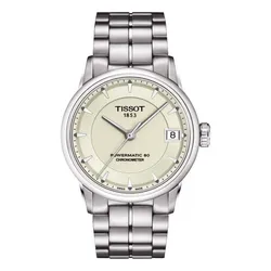 Đồng Hồ Nữ Tissot Luxury Automatic Ivory Dial T086.208.11.261.00 Màu Bạc