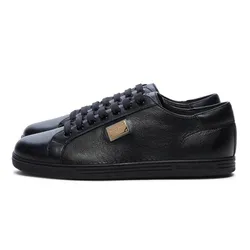 Giày Sneaker Nam Dolce & Gabbana D&G Saint Tropez Calfskin Low-Top CS1735 Màu Đen Size 41